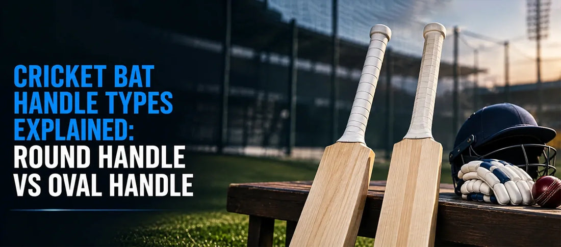 Cricket Bat Handle Types Explained: Round Handle vs Oval Handle