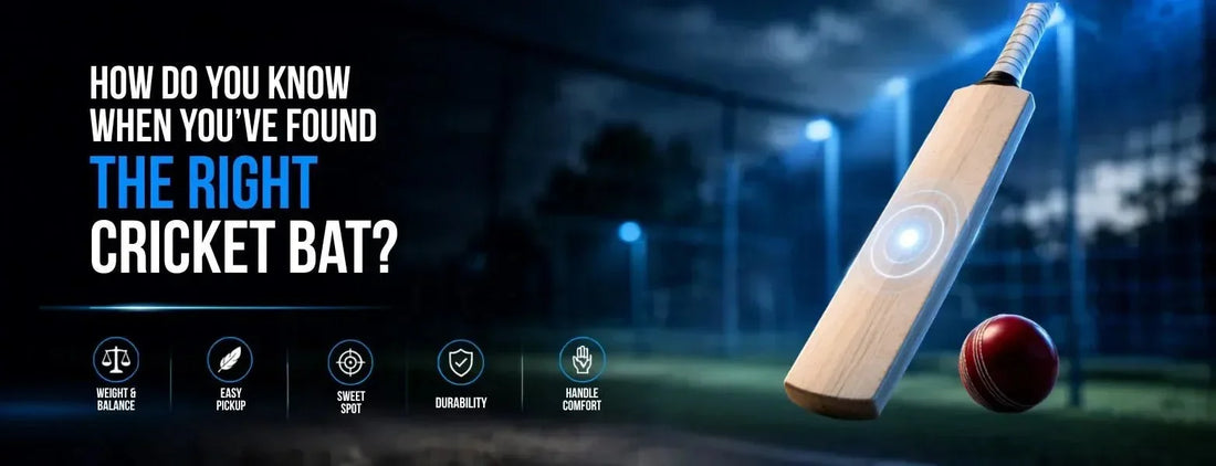 How Do You Know When You've Found the Right Cricket Bat?
