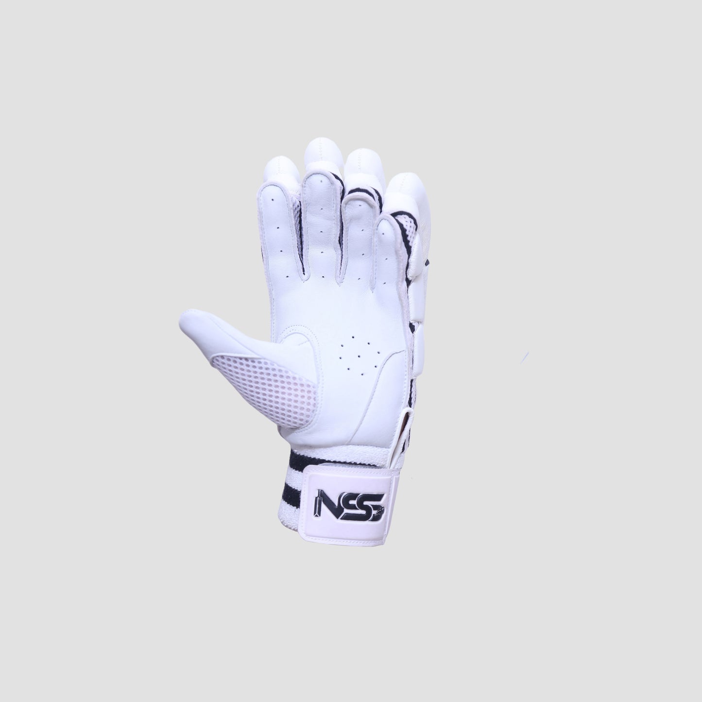 NSS ANK White Cricket Batting Gloves