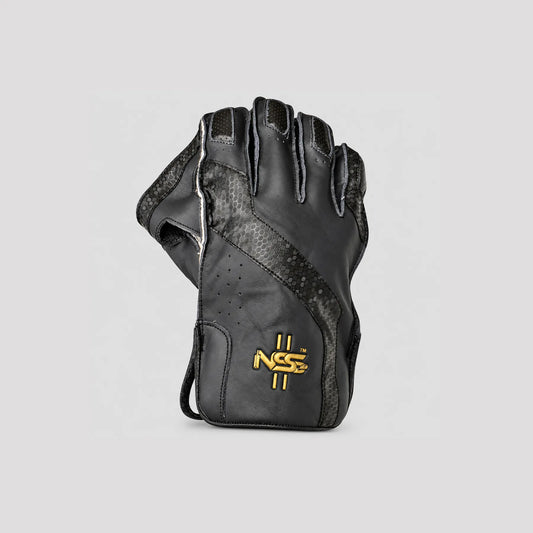 NSS Black Wicket Keeping Gloves
