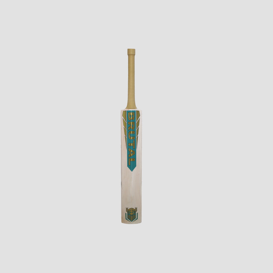 NSS Brutal Shark Edition Cricket Bat | Teal & Gold