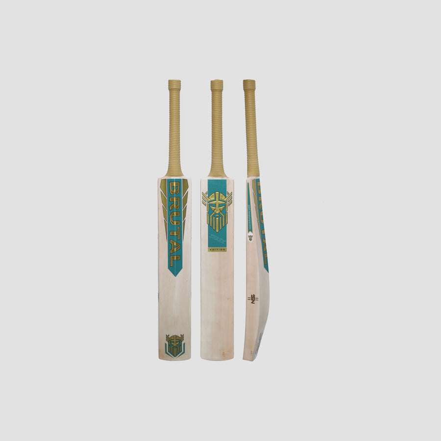 NSS Brutal Shark Edition Cricket Bat | Teal & Gold