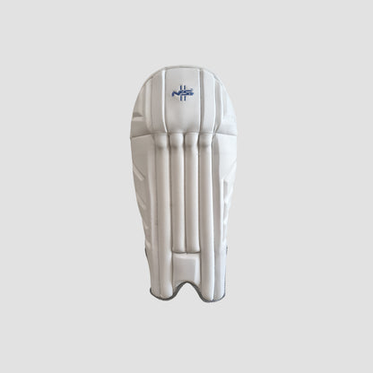 Classic White Wicket Keeping Pads – Match & Training Ready