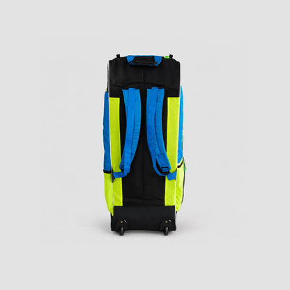 Black, Lime & Blue Cricket Kit Bag – Spacious Heavy-Duty Cricket Gear Storage Bag