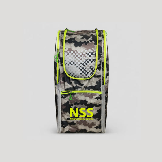 Camo Cricket Kit Backpack with Bat Holder and Storage