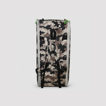 Camo Cricket Kit Backpack with Bat Holder and Storage