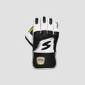 Black White Wicket Keeping Gloves