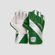 Premium Green & White Wicket Keeping Gloves