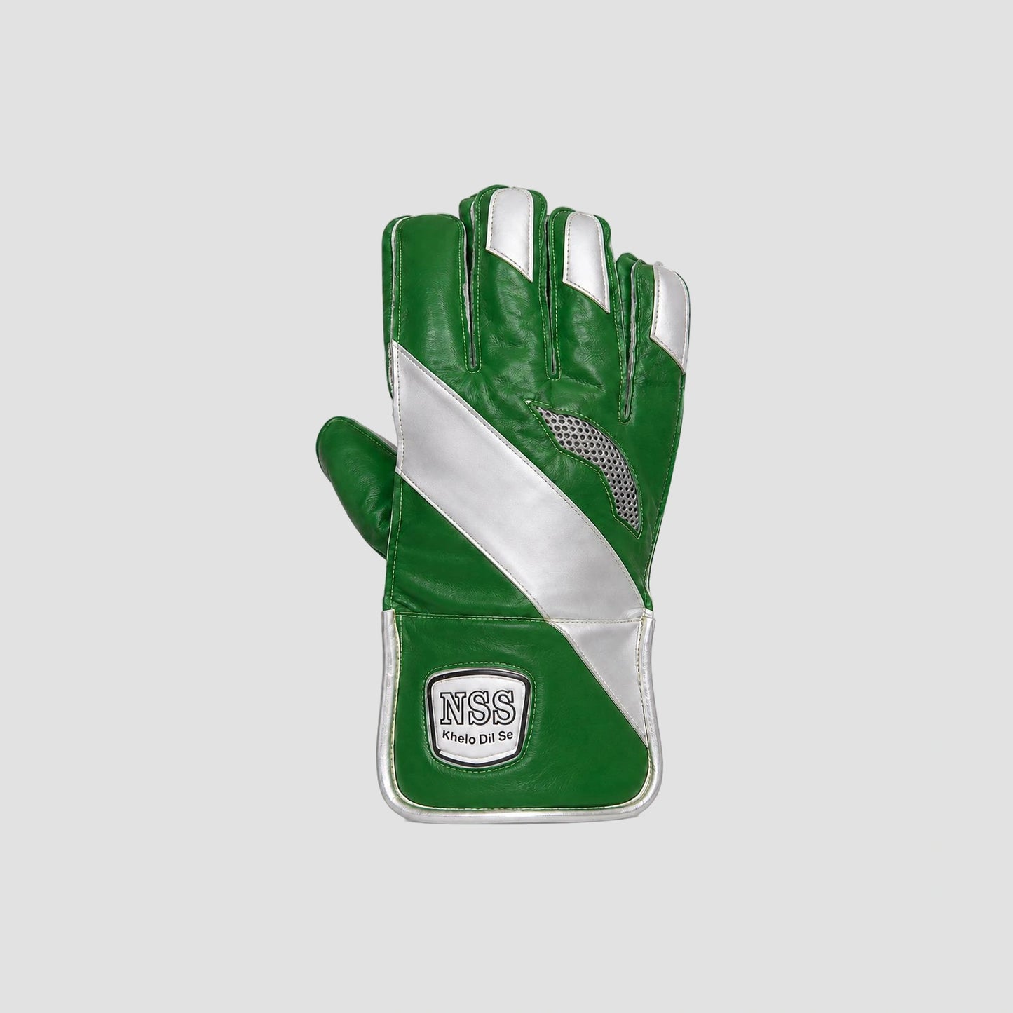 Premium Green & White Wicket Keeping Gloves