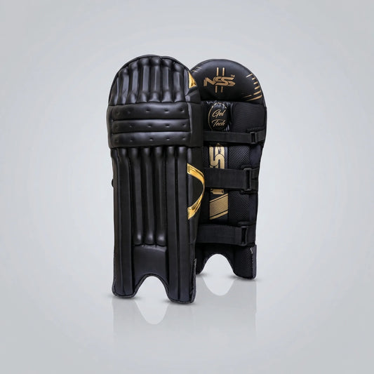 NSS 710 Gel Tech Black Cricket Batting Pads