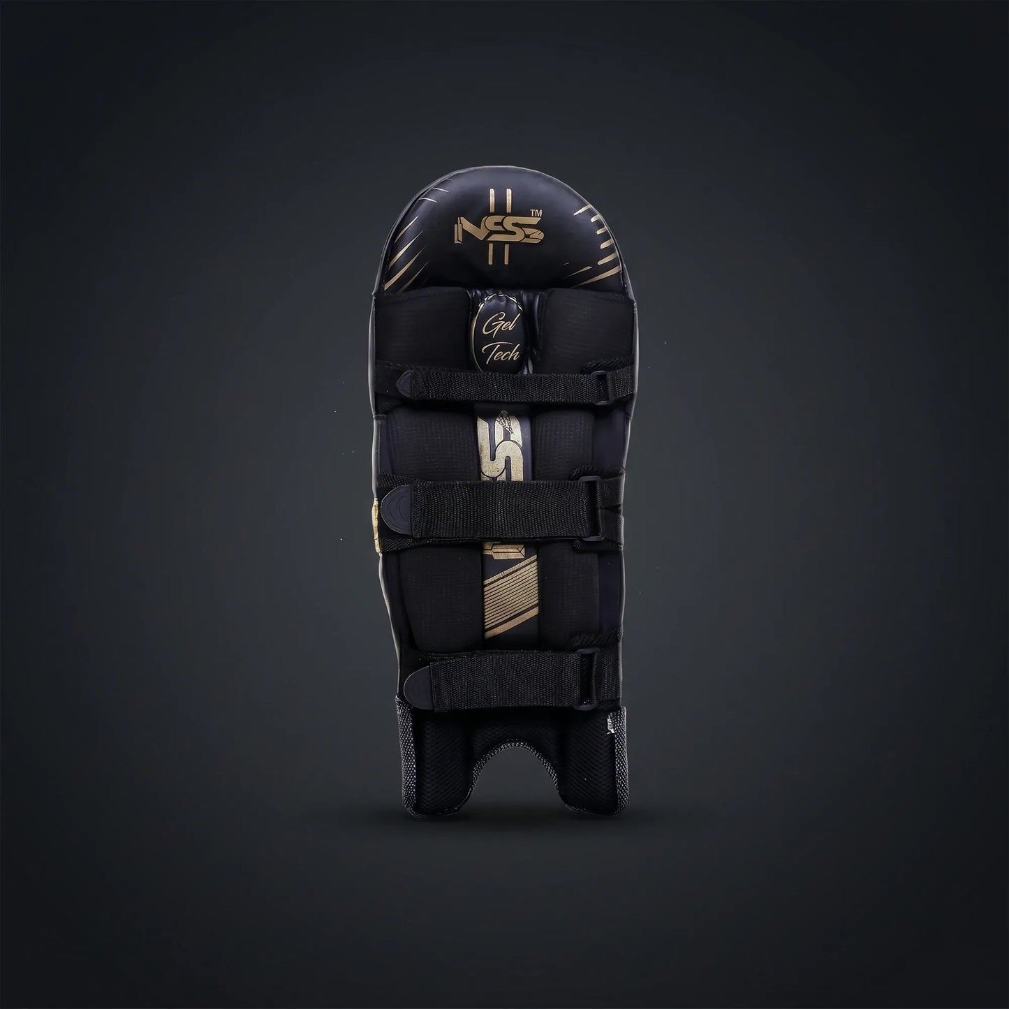 NSS 710 Gel Tech Black Cricket Batting Pads