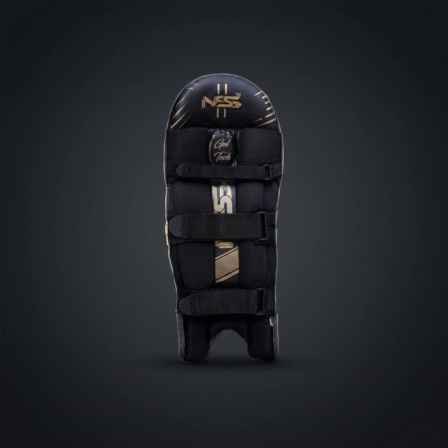 NSS 710 Gel Tech Black Batting Pads