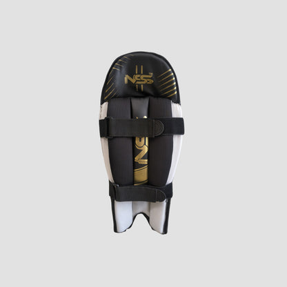 Premium Black Cricket Wicket Keeping Pads – Lightweight & Protective