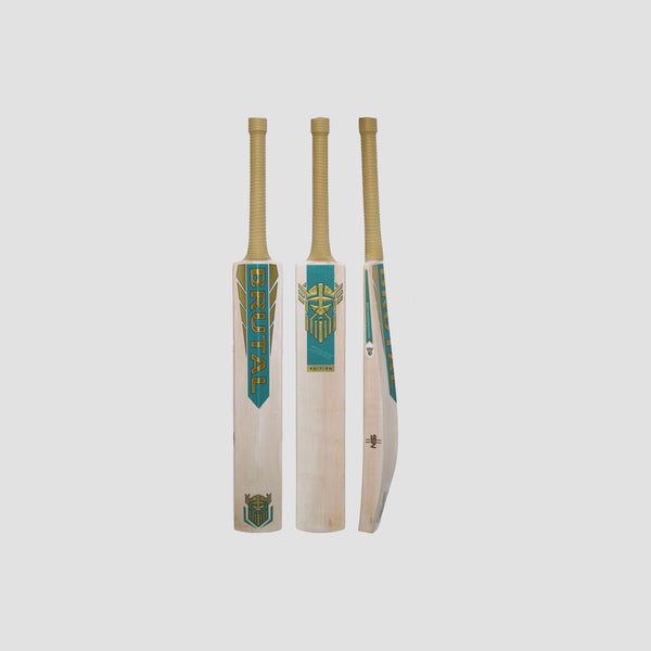 NSS Brutal Shark Edition Cricket Bat | Teal & Gold