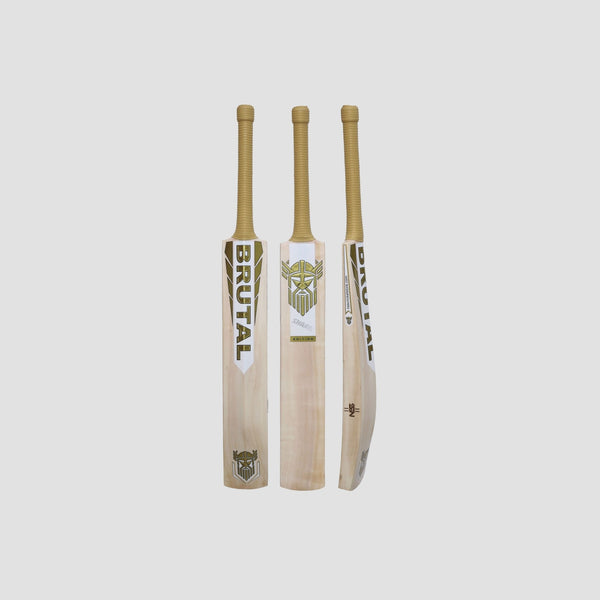 NSS Brutal Shark Edition Cricket Bat | White & Gold